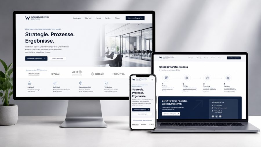 Website für ein Kosmetikstudio mit Terminbuchung – Beispiel-Webdesign von Web-Steps MEDIA