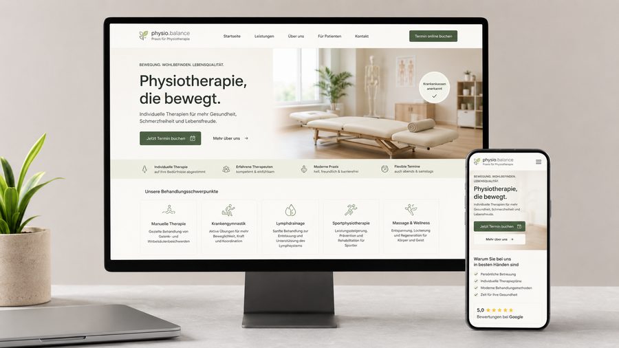 Unternehmenswebsite für eine Beratung – modernes Webdesign-Beispiel von Web-Steps MEDIA