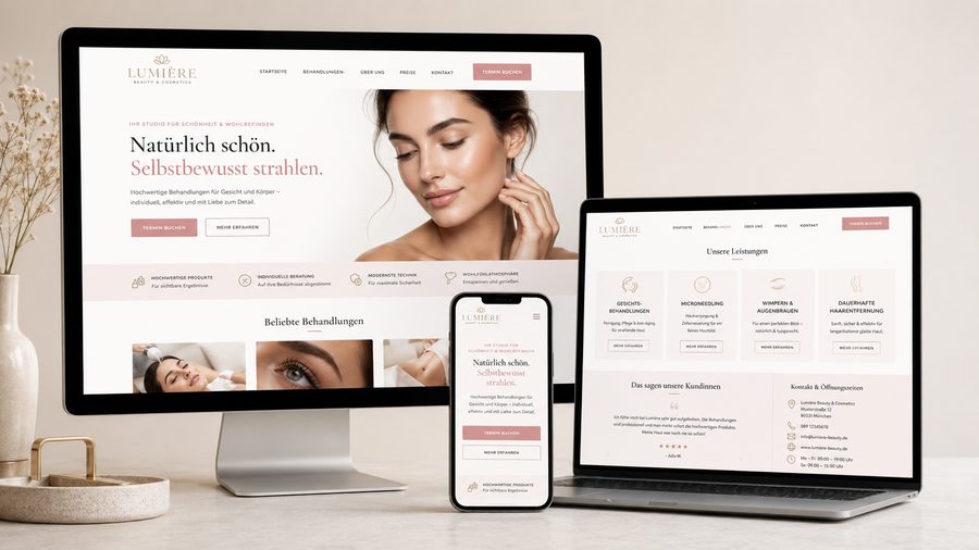 Responsive Website für ein Restaurant – Beispiel-Webdesign von Web-Steps MEDIA